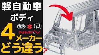 ＜ENG-sub＞ JMD Kei car Body construction--- how different between 4 Kei car makers