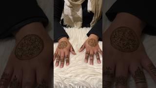Minimal Mandala Henna Design for Engagement | HennabyKarisma #henna #vines #mehndi #shorts