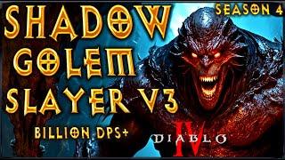 S4 V3 Lazy BILLION DPS Shadow Golem Slayer ! Summoner Necromancer Build Diablo 4