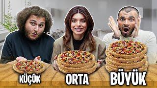 BÜYÜK , ORTA VEYA KÜÇÜK YEMEK YARIŞMASI #4 ! w/@bicimali @EdaBicim