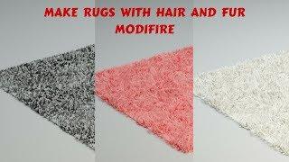 how to make carpet with hair and fur modifire in 3ds max vray