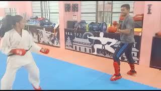 Kumite Practice at Institute Of Martial Arts , Patna | Md Zabir Ansari , Champion , Kartae .