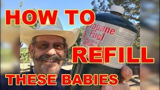 How To Safely ReFill 1lb Propane Bottles