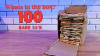 Unboxing a rare vintage 45 vinyl record haul.