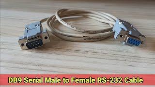 How to make DB9 Serial Male to Female RS-232 Cable