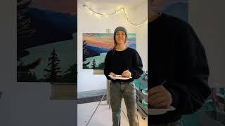 Painting Hood River in the studio