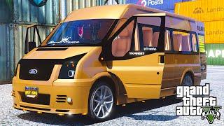 GTA 5 - GTA V Mods | Ford Transit [Add-On / Replace] 1.1 Gameplay! (GTA V - PC)