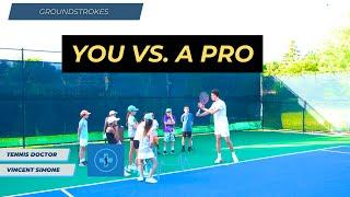 Your Groundstrokes VS Pro Groundstrokes