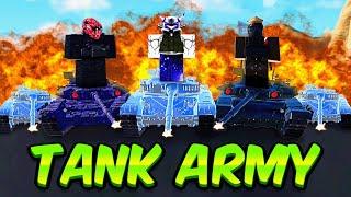 I Created A Giant Army Of Tanks In War Tycoon!