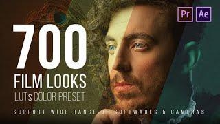 700 Film Looks - LUT Color Preset Pack (Best DaVinci Resolve Templates)