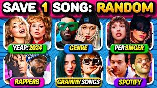 Save One Song: RANDOM Rules #4, New Rules, 6 Songs to Choose From! | Music Quiz 2025