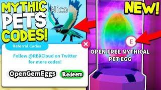 ALL 20 MYTHICAL GEM PET CODES IN FISHING SIMULATOR! *MAGIC MYTHICAL PETS* Roblox