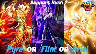 Magic Rush : PYRE - FLINT - ARIEL, Which one suits your team ?