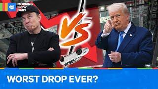 Tesla Sinks Double-Digits After Musk-Trump Beef