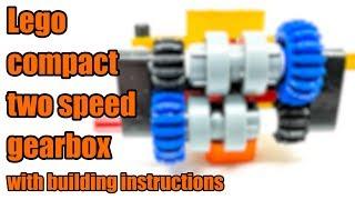 Lego compact two speed gearbox + building instructions