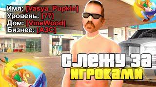 СЛЕЖУ ЗА ИГРОКАМИ ВЫСОКОГО УРОВНЯ на ОНЛАЙН РП! #2 | У НЕГО БИЗНЕС? (ONLINE RP GTA SAMP MOBILE)