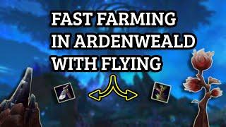 SHADOWLANDS - FAST FARMING IN ARDENWEALD WITH FLYING (HERBALISM,MINING)