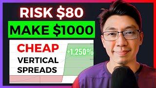 Trading CHEAP Vertical Spreads For A Living (Under $100 Risk)