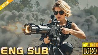 2024 Action Movie: A super female agent battles Mutant Cerberus with an American Gatling gun