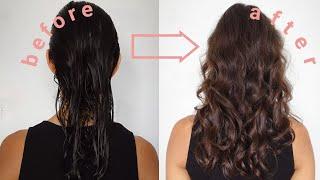 Wavy Hair Method: Type 2a/2b curls W/ Not Your Mother's + Denman Brush