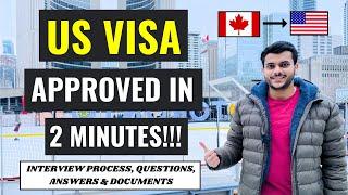 US B1/B2 TOURIST VISA INTERVIEW QUESTIONS & WHOLE PROCESS 2024 | GOT VISA IN 2 MINUTES!!! |