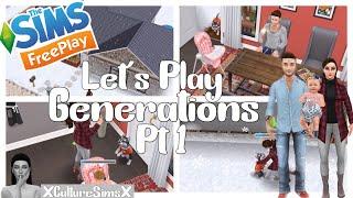 Lets Play The Sims FreePlay Generations ( Part 1) The Winchester Family | XCultureSimsX