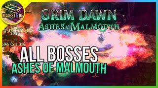 Grim Dawn | All Boss Fights | Ashes of Malmouth