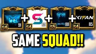 STAR CAPTAIN, SHIBE, XIFAN & FEITZ IN SAME SQUAD!! | PUBG Mobile