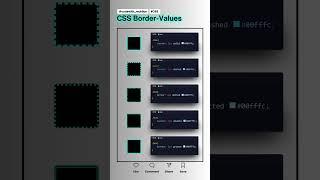 CSS Border - Values #codewith_muhilan #css #coding #grid #response #carousel