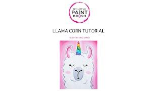 How to paint a llama unicorn on canvas | Paint tutorial for kids | Easy art activity for all ages