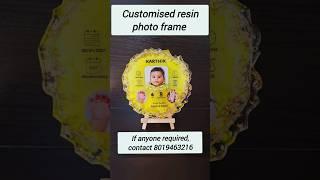 Customised resin photo frames