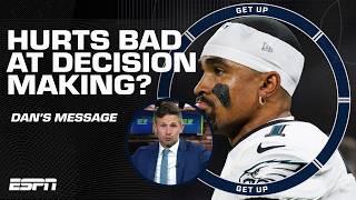 Jalen Hurts needs to be BETTER at DECISION MAKING! - Dan Orlovsky on future game vs. 49ers | Get Up