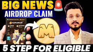 Memefi Airdrop Claim News || MemeFi Airdrop 5 Step For Eligible || MemeFi Airdrop Withdrawal News