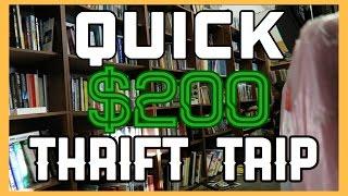 QUICK $200 Thrifting Trip - Ride Along - Book Sourcing for Amazon FBA