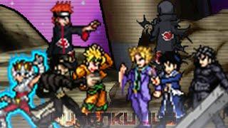 Jotaro, Dio, Seiya, Pain vs Kira Yoshikage, Itachi, Roy Mustang, Guts. Epic Tag Team MUGEN JUS