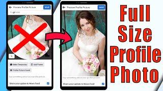 Upload full size profile picture on facebook 2022 || picture without cropping || full size fb photo