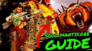 SOLO MANTICORE WALK THROUGH for SCORCHED EARTH in Ark Survival Ascended! How to Solo Manticore!!!