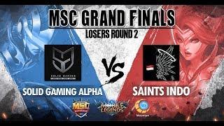 Day2: Solid Gaming Alpha VS Saints Indo MSC Grand Final