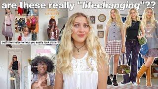 trying outfit formulas fashion influencers SWEAR BY