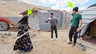 Ali's conflict with his brother. Sloping the roof of the house with dirt.