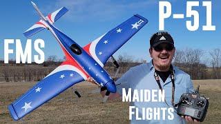 FMS - P-51 Miss America - 1.1m - Maiden Flights