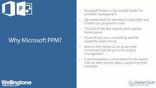 Microsoft Project Online Customer Story: Charter Court Financial Services