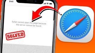 Safari Cannot Open the Page because the Server Cannot be found iOS 15 | iPhone | iPad