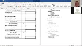 Accounting lesson - Balance Sheet and Notes