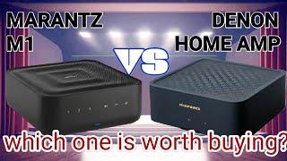 Marantz M1 vs Denon home amp class D streaming wireless integrated amp compared fairly