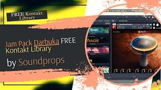 Jam Pack Darbuka - FREE Percussion Kontakt Library by Soundprops #JamPackDarbuka #Soundprops