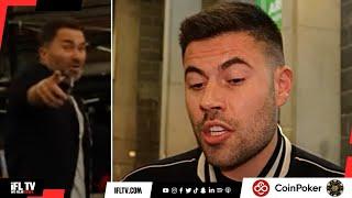 'EDDIE HEARN TRIED TO BAIT ME OUT' - BEN SHALOM REACTS TO AWKWARD INTERVIEW JUST AS HEARN WALKS BY!