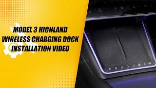 Tlyard Model 3 Highland Wireless Charging Dock with Ambient Light installation video