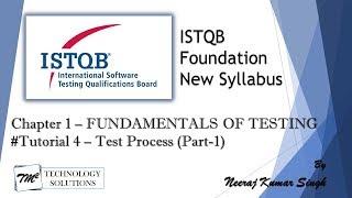 ISTQB Foundation Level | 1.4 Test Process (Part-1) | Test Planning | Test Design | Test Execution