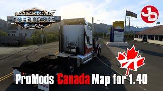 ATS 1.40 - ProMods: Canada Map 1.0.1 - PC Gameplay 1440p 60fps